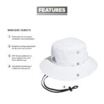 adidas Men’s Victory 4 Bucket Hat, White/Onix Grey, Small-Medium
