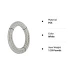 SharkBite U860W25 PEX Pipe 1/2 Inch, White, Flexible Water Pipe Tubing, Potable Water, Push-to-Connect Plumbing Fittings, 25 Feet Coil of Piping