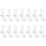 Hanes Women’s Value, Crew Soft Moisture-Wicking Socks, Available in 10 and 14-Packs, White-14, 5-9