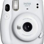 Fujifilm Instax Mini 11 Instant Film Camera, Ice White – with Fujifilm instax Mini Instant Daylight Film Twin Pack, 20 Exposures