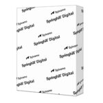 Springhill White 8.5” x 11” Cardstock Paper, 90lb, 163gsm, 250 Sheets (1 Ream) – Premium Lightweight Cardstock, Printer Paper with Smooth Finish for Greeting Cards, Flyers, Scrapbooking – 015101R