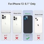 CellEver Ultra Durable Silicone Case for iPhone 13, Military Grade Protection [3 Layers & Double Coated] [Slim Fit] Shockproof Cover with Soft Microfiber Interior (6.1 inch, White)