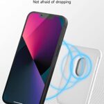 Magnetic Card Wallet Holder with MagSafe for iPhone 14 Pro Max/14 Plus/14 Pro/14, for iPhone 13 Pro Max/13 Pro/13/13 Mini, for iPhone 12/12 Pro/12 Max/12 Mini,White