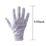 LUCKY SLD 10Pairs White Cotton Gloves Large Size for Art handling Crafting Coin Jewelry Silver Inspection