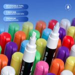 SILENART White Chalk Markers – 6 Pack Liquid Chalk Pen – Chalkboard Markers – Chalk Marker for Blackboard, Signs, Windows, Glass – 3-6mm Chisel Tip, 3mm Fine Tip