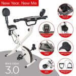 FitDesk Desk Bike 3.0 – Folding Exercise Bike for Work from Home Fitness, Stationary Bike and Desk Exercise Equipment with Built-in Tablet Holder, Desk Workout Equipment, Extension Kit Not Included