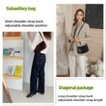 WSRYDJDL Small Purse for Women, Adjustable Shoulder Bags Crocodile Pattern Clutch Purse with Zipper Closure Retro (White)