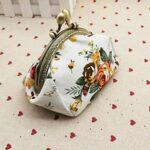 Bokeley Clearance ! Cute Floral Buckle Coin Purses Vintage Pouch Kiss-lock Change Purse Wallets (White)