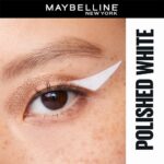 Maybelline New York TattooStudio Long-Lasting Sharpenable Eyeliner Pencil, Glide on Smooth Gel Pigments with 36 Hour Wear, Waterproof, Polished White, 1 Count