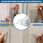 cocomfix Multi-Surface White Touch Up Paint. Interior and Exterior House Paint. For Walls, Doors, Cabinets, Wood, Paneling and Furniture, 1 Fl Oz (Matte White)