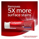 Colgate Optic White Stain Fighter with Baking Soda Whitening Toothpaste, Clean Mint Flavor, Removes Surface Stains, Enamel-Safe for Daily Use, Teeth Whitening Toothpaste with Fluoride, 6 Oz Tube