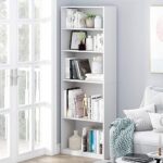 FURINNO JAYA Simply Home 5-Shelf Bookcase, 5-Tier, White