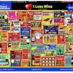 White Mountain Puzzles – I Love Wine – 1000 Piece Jigsaw Puzzle