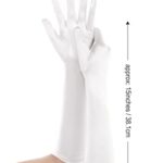 BABEYOND Long Opera Party 20s Satin Gloves Stretchy Adult Size Elbow Length 15 Inches