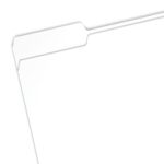 Smead Colored File Folder, 1/3-Cut Tab, Letter Size, White, 100 per Box (12843)