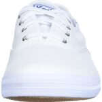 Keds womens Champion Canvas Sneaker, White, 7.5 Wide US