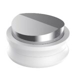 Normcore 58.5mm Coffee Distribution Tool – Espresso Leveler with V Blade Base for 58mm Coffee Portafilter – Non-stick coating White – Stainless Steel V Blade base – Anodized Aluminum Stand