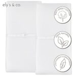 Ely’s & Co. Changing Pad Cover Set | Cradle Sheet Set 100% Cotton Jersey Knit 2 Pack (White)