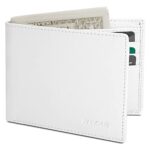 NYEAR White Wallet for Men Slim Mens Wallet Leather Bifold Wallets for Men White Wallet Men Compact Leather Wallets for Men As Nice Gifts for Birthday, Anniversary and Graduation,White,Slim Wallet