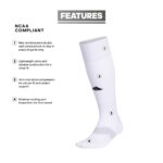adidas Unisex Metro 6 Soccer Socks (1-pair), White/Clear Grey/Black, Large