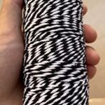 Black White Twine String,328 Feet Cotton Bakers Twine Cotton Cord DIY Crafts Butchers Twine Strings Wedding Decor Supply Christmas Wrapping String Rope…