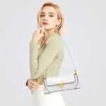 cuiab Retro Clutch Handbag,Mini Purse Shoulder Bag for Women,Classic Tote Handbag Vintage shoulder bag, (Mousse White)