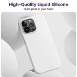 OTOFLY Compatible with iPhone 15 Pro Max Case, Silicone Shockproof Slim Thin Phone Case for iPhone 15 Pro Max (6.7 inch), (White)