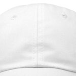 DALIX Unisex Youth Childrens Cotton Cap Adjustable Plain Hat – Unstructured (White)