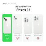 elago Compatible with iPhone 14 Case, Liquid Silicone Case, Full Body Protective Cover, Shockproof, Slim Phone Case, Anti-Scratch Soft Microfiber Lining, 6.1 inch (White)