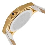 Invicta Women’s 15149 “Angel” 18k Yellow Gold Ion-Plated Stainless Steel and White Leather Watch