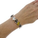 PammyJ Cat Bracelet Brown White and Black Cats