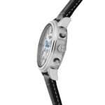 I By Invicta Men’s 90242-002 Chronograph Silver Dial Black Leather Watch