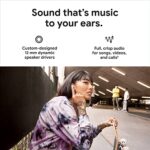 Google Pixel Buds A-Series – Wireless Earbuds – Headphones with Bluetooth – Clearly White