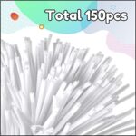 Pllieay 150pcs White Pipe Cleaners for Crafts, Pipe Cleaner Chenille Stems, for Pipe Cleaners Craft Supplies DIY Arts & Crafts Decoration (6 mm x 12 Inch)