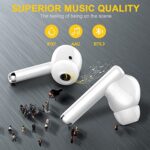 yobola Wireless Earbuds, Bluetooth Earbuds in Ear Deep Bass HiFi Stereo, IPX7 Waterproof Bluetooth Headphones 5.3 Touch Control, Wireless Headphones 4 Microphone Clear Call, Lightweight and Fit