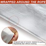STARPYNG – Multifunctional White Waterproof tarpaulin-7mil?Waterproof, UV Resistant, Rip and Tear Proof, Poly Tarpaulin with Reinforced Edges for Roof (White, 8x10feet)