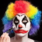 Go Ho Makeup Clown White Cream-Blendable Stick – White Eye Black Stick,Face Body Paint Professional SFX Makeup,Safe Facepaint Nose&Lip Smacking for Halloween Mime Makeup(White)