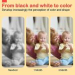 Black and White High Contrast Baby Toys 0-6 6-12 Months, Soft Baby Book for Newborn Brain Development, Tummy Time Toys, Infant Sensory Crinkle Toys 0-3 3-6 Month Visual Stimulation Montessori Toy Gift