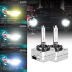 D3S/D3R 6000K Xenon HID Replacement Bulb White Metal Stents Base 12V Car Headlight Lamps Head Lights 35W 1pair (D3S/D3R)