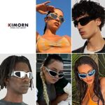 kimorn Y2K Wrap Around Polarized Sunglasses Womens men Swift Oval Fashion Sport Shades Sun Glasses K1273