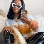 VANLINKER Oversized Thick Inflated Sunglasses Womens Mens Trendy Oval One Peice Glasses Funny Aesthetic Shades VL9729 White