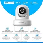 Amcrest 4MP ProHD Indoor WiFi, Security IP Camera with Pan/Tilt, Two-Way Audio, Night Vision, Remote Viewing, 4-Megapixel @30FPS, Wide 90° FOV, IP4M-1041W (White)