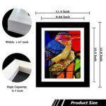 ALINILA Kids Art Frame, Kids Artwork Frames Changeable, Front-Opening Artwork Display for Kids, Holds 100 A4 Picture Children Art Projects, 11×14 Art Supplies for Home Office (white)