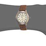 Timex Men’s T49870 Expedition Metal Field Brown Leather Strap Watch