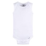 Gerber Unisex Baby Multi-Pack Sleeveless Onesies Bodysuit White 12 Months