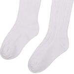 Jefferies Socks Little Girls’ Cable Tight, White, 8-10 Years