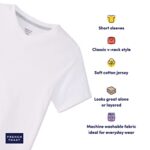 French Toast boys Short Sleeve V-neck Tee T Shirt, White, 10 US