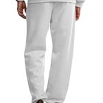 Fruit of the Loom mens Eversoft Fleece & Joggers (Regular Big Man) Sweatpants, Elastic Bottom – White, Medium US
