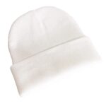 NPQQUAN Unisex Beanie Hats for Men Women Winter Knit Beanies White