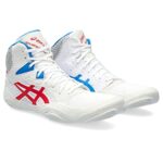 ASICS Men’s Snapdown 3 Wrestling Shoes, 10.5, White/Classic RED
